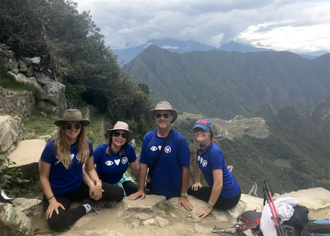 The Burns Family Hiking in Peru