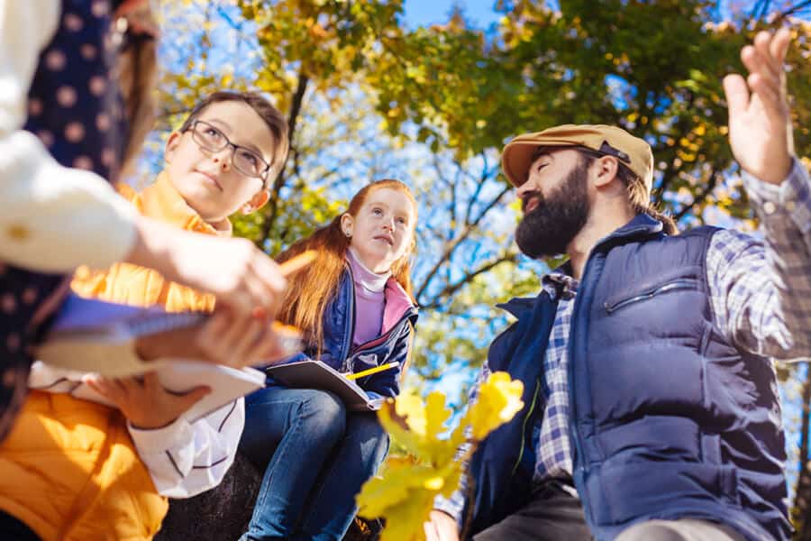 Spending time outdoor is part of education in Waldorf schools